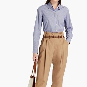 Nili Lotan Libby Striped cotton-poplin Shirt